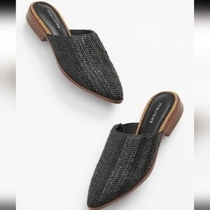 Maurices Black Textured Women's Mules - Size 8.5